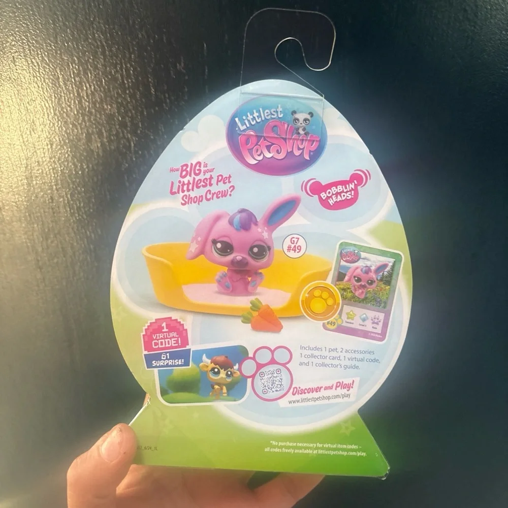 Littlest Pet Shop Springtime FunG7 #49 Bunny Figure Easter
